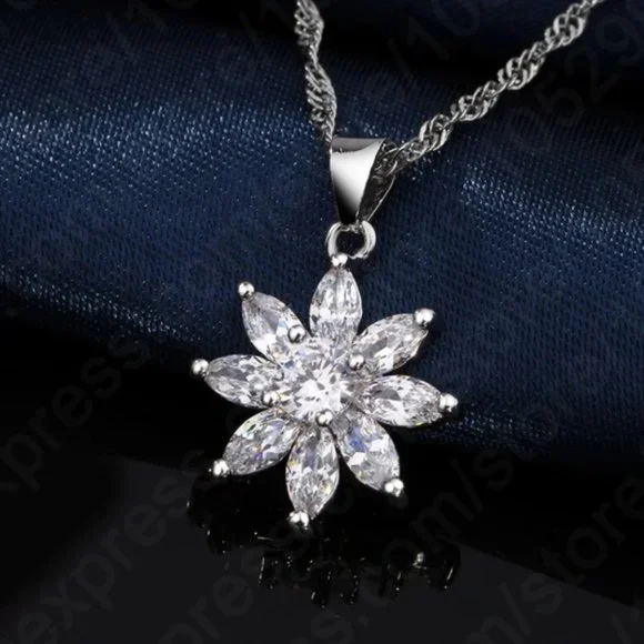 925 Sterling Silver Earrings And Necklace - Picture 4 of 7